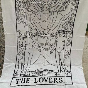 "The Lovers" handmade linen towel